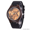 Men's Black Sandal Wooden Watch Low MOQ Popular Wood Watch With Customized Dial Design
