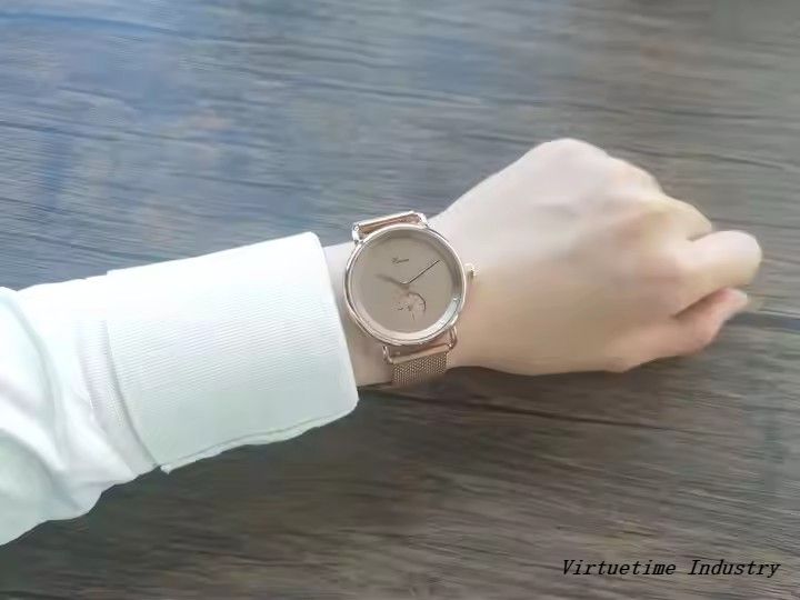 Simple Custom Logo Luxury Women Stainless Steel Vintage Watches Wrist Quartz 