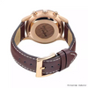Men's Stainless Steel Quartz Wooden Watch Customization Logo Leather Strap