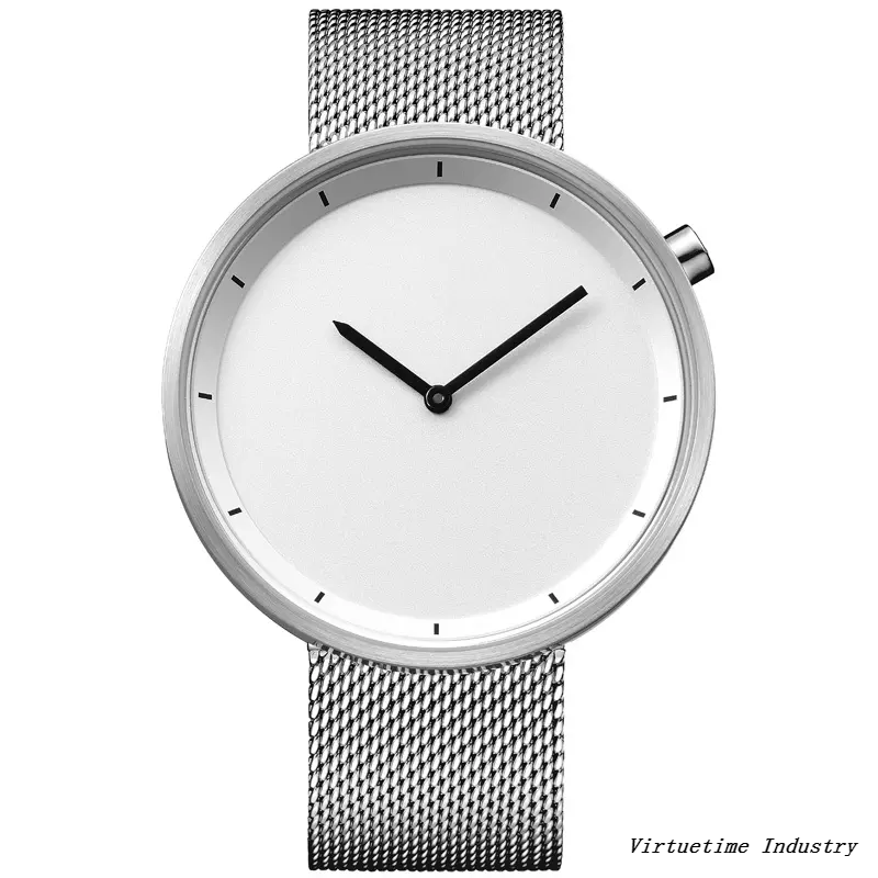 OEM Unisex Minimalist WristWatches Stainless Steel Quartz Watch with Wholesale Price